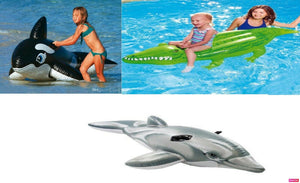 Inflatable Ride On Novelty Swimming Pool Beach Toy Float Rider Lilo Swim