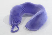 Load image into Gallery viewer, Memory Foam Comfort Neck Support Soft Velour Travel Cushion Pillow