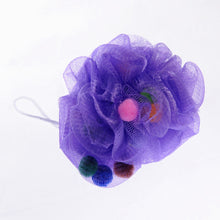 Load image into Gallery viewer, Large Scrubber Sponge Flower Exfoliating Body Brush Puff Bath Shower Mesh Ball