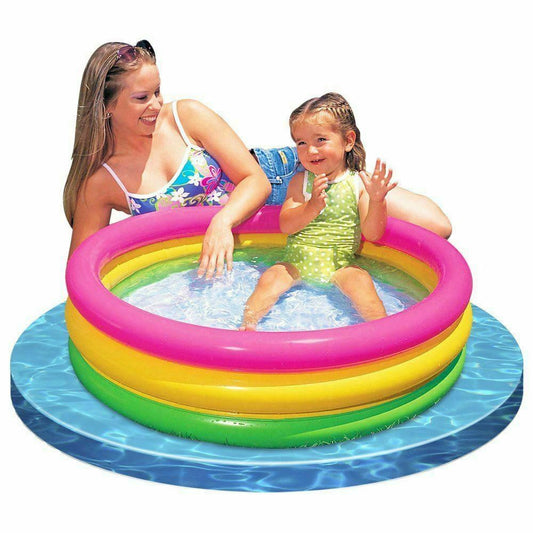 Baby Toddler Paddling Pool Inflatable Pond Swimming Kids Fun Summer Garden