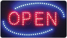 Load image into Gallery viewer, Large Bright Flashing LED OPEN WELCOME Shop Sign Neon Hang Display Window Light